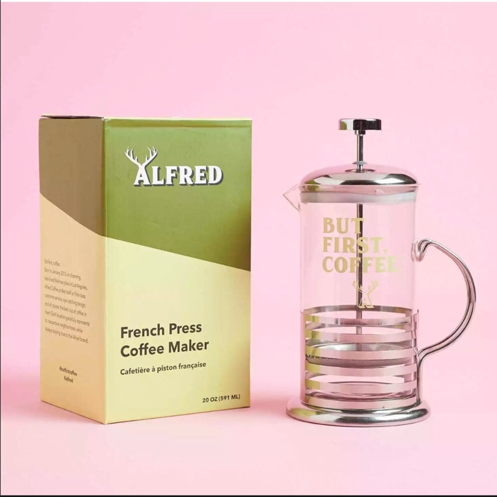 ALFRED 🦌 French Press NIB From Fall FabFitFun Box